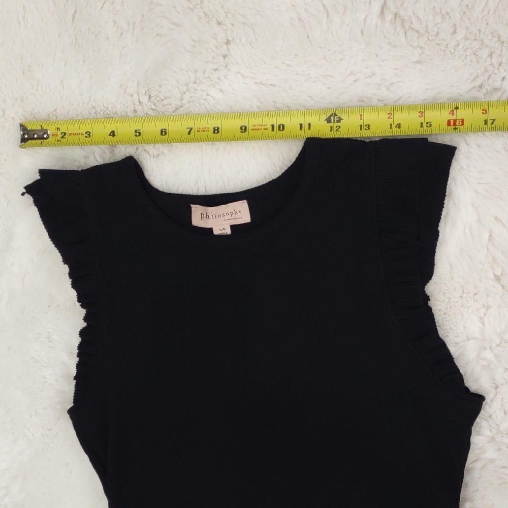 Philosophy Black Sleeveless Top - Picture 11 of 15